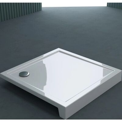 Doporro Bañera de ducha cuadrada en acrílico 90x90x14cm Blanco - Montaje fácil Doporro Bañera de ducha cuadrada en acrílico 90x90x14cm Blanco - Montaje fácil