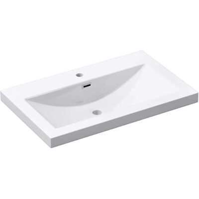 Sogood - Lavabo Colossum01 de Baño - Mármol, 76,5x48x13cm Sogood - Lavabo Colossum01 de Baño - Mármol, 76,5x48x13cm