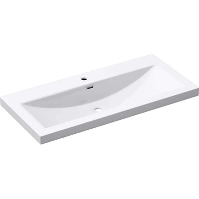 Lavabo de Mármol Fundido Colossum01 - Blanco Lavabo de Mármol Fundido Colossum01 - Blanco