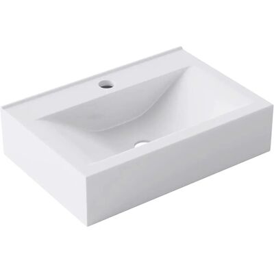 Doporro - Lavabo de cerámica en blanco - Brüssel-118C - 45cm Doporro - Lavabo de cerámica en blanco - Brüssel-118C - 45cm