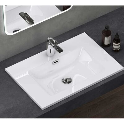 Lavabo de Baño DOPORRO Colossum02-700 - Empotrado, Mármol Fundido, 70x48x14cm Lavabo de Baño DOPORRO Colossum02-700 - Empotrado, Mármol Fundido, 70x48x14cm