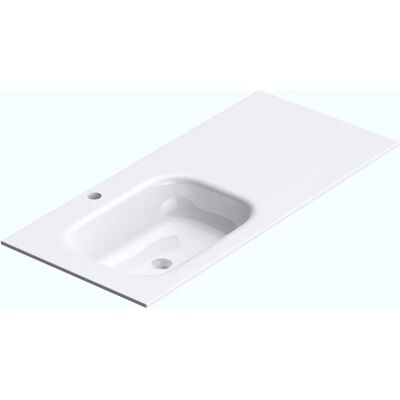 DOPORRO lavabo empotrado de doble seno - Blanco DOPORRO lavabo empotrado de doble seno - Blanco