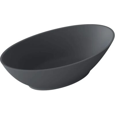 Lavabo a parete Doporro - 62,5x34,5x17,5 cm - Antracite opaco - Marmo Lavabo a parete Doporro - 62,5x34,5x17,5 cm - Antracite opaco - Marmo