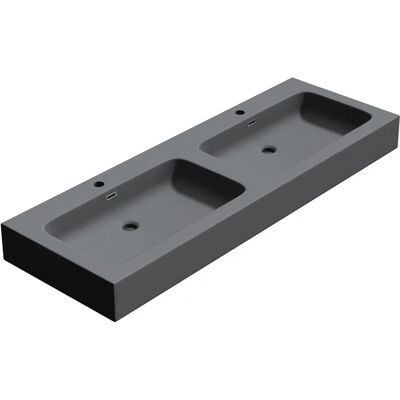 DOPORRO Doppio Lavabo in Quarzo per Bagno - Lavabo DOPORRO Doppio Lavabo in Quarzo per Bagno - Lavabo