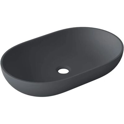 DOPORRO - Lavabo Bagno 54x34x10.5cm, Marmo Fuso Ovalato DOPORRO - Lavabo Bagno 54x34x10.5cm, Marmo Fuso Ovalato