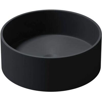 Doporro Badezimmerwaschbecken - Rund Antrazit Matt 40cm - Badezimmerarmatur Doporro Badezimmerwaschbecken - Rund Antrazit Matt 40cm - Badezimmerarmatur