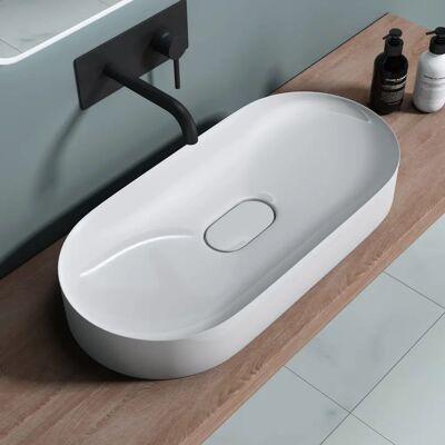 Lavabo de Mármol Blanco Doporro con Recubrimiento Nano - Lavabo de Baño Lavabo de Mármol Blanco Doporro con Recubrimiento Nano - Lavabo de Baño