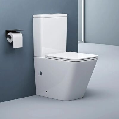 DOPORRO WC en céramique blanche S112T - Toilette - Publicité DOPORRO WC en céramique blanche S112T - Toilette - Publicité