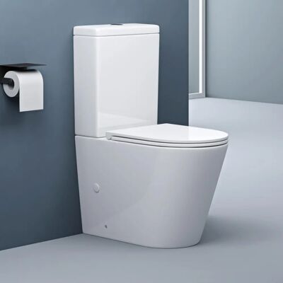 DOPORRO Weiße Keramiktoilette mit Soft Close - Toilette DOPORRO Weiße Keramiktoilette mit Soft Close - Toilette