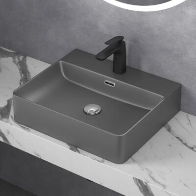 DOPORRO Lavabo in ceramica Meissen201-500 - Antracite DOPORRO Lavabo in ceramica Meissen201-500 - Antracite