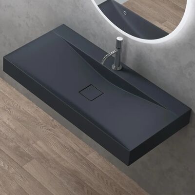 Sogood - Rechteckiges Wandwaschbecken - Matt Anthrazit Sogood - Rechteckiges Wandwaschbecken - Matt Anthrazit