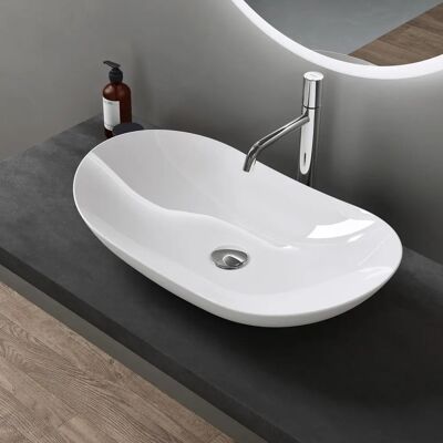 Lavabo de cerámica Doporro Brüssel858 con recubrimiento nano - 63cm Lavabo de cerámica Doporro Brüssel858 con recubrimiento nano - 63cm