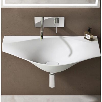 DOPORRO - Colossum 816 - White Matte - Lavabo de baño DOPORRO - Colossum 816 - White Matte - Lavabo de baño