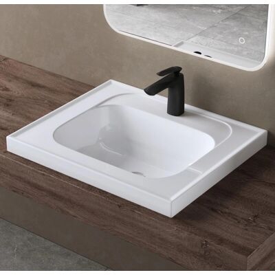 Doporro - Colossum3601 - Blanco - 80x50x16.5 cm - Lavabo Doporro - Colossum3601 - Blanco - 80x50x16.5 cm - Lavabo