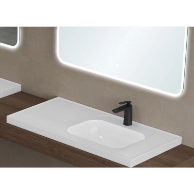 Doporro - Colossum3601 - 100x50x16.5 cm - blanco - lavabo de baño Doporro - Colossum3601 - 100x50x16.5 cm - blanco - lavabo de baño