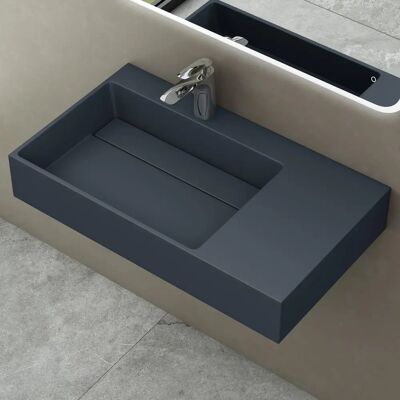 Doporro Colossum12-izquierdo - Lavabo de diseño 75x48x13cm - Drenaje oculto Doporro Colossum12-izquierdo - Lavabo de diseño 75x48x13cm - Drenaje oculto