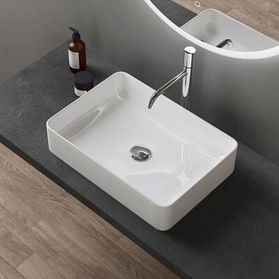 Sogood Brüssel105 Lavabo de cerámica cuadrado con nano sellado Sogood Brüssel105 Lavabo de cerámica cuadrado con nano sellado