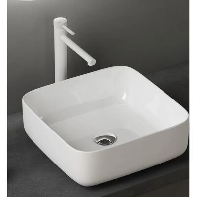 Sogood Brüssel106 Lavabo de cerámica cuadrado - Lavabo de baño Sogood Brüssel106 Lavabo de cerámica cuadrado - Lavabo de baño