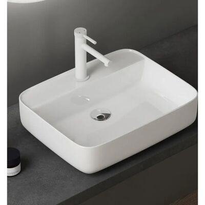 Doporro Brüssel107 Lavabo rectangulaire en céramique - 500x400x135 mm - Publicité Doporro Brüssel107 Lavabo rectangulaire en céramique - 500x400x135 mm - Publicité
