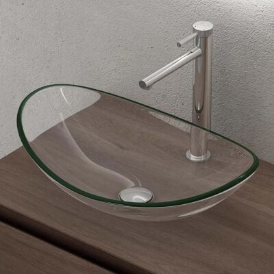 Lavabo de Vidrio Templado Doporro - Minerva08 - Transparente Lavabo de Vidrio Templado Doporro - Minerva08 - Transparente