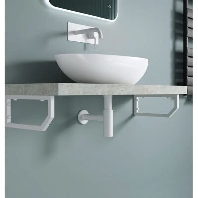 Soporte de pared de acero inoxidable DOPORRO - Blanco - Carga pesada Soporte de pared de acero inoxidable DOPORRO - Blanco - Carga pesada
