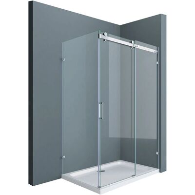 DOPORRO Duschkabine 90x110x195cm - Transparent ESG Glas DOPORRO Duschkabine 90x110x195cm - Transparent ESG Glas