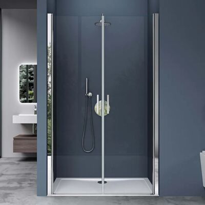 DOPORRO - Duschenkabine 85x195cm Doppel-Tür mit Hebemechanismus - Sicherheitsglas DOPORRO - Duschenkabine 85x195cm Doppel-Tür mit Hebemechanismus - Sicherheitsglas