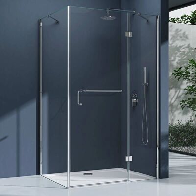 Doporro Rav04K - 90x90x190cm Eckduschkabine - Rechteckig, Sicherheitsglas, Aluminiumprofile Doporro Rav04K - 90x90x190cm Eckduschkabine - Rechteckig, Sicherheitsglas, Aluminiumprofile