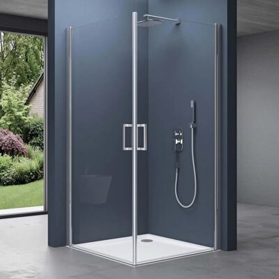 DOPORRO Cabina doccia angolare 90x80x195cm - Vetro ESG Sicuro DOPORRO Cabina doccia angolare 90x80x195cm - Vetro ESG Sicuro