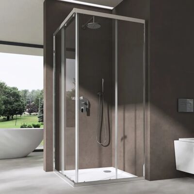DOPORRO - Cabina doccia angolare 70x70x190cm con porte scorrevoli DOPORRO - Cabina doccia angolare 70x70x190cm con porte scorrevoli