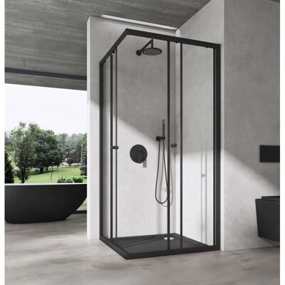 SOGOOD Doporro Box Doccia 80x100cm - a soffietto - cristallo trasparente SOGOOD Doporro Box Doccia 80x100cm - a soffietto - cristallo trasparente