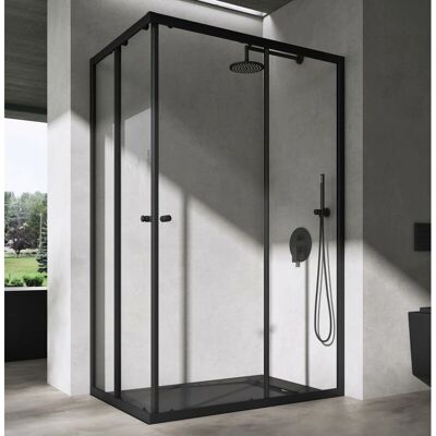 DOPORRO - Ravenna16K Plus Nero - 100x70cm - Duschkabine DOPORRO - Ravenna16K Plus Nero - 100x70cm - Duschkabine