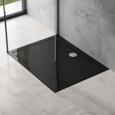 Doporro - Lucia02 - 90x120x4 cm - Negro - Shower tray Doporro - Lucia02 - 90x120x4 cm - Negro - Shower tray