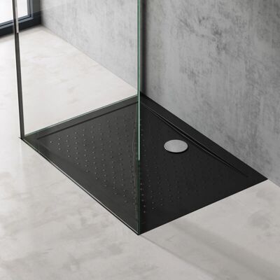 Doporro - AL02 - 75x100x4 cm - Negro - Shower Tray Doporro - AL02 - 75x100x4 cm - Negro - Shower Tray