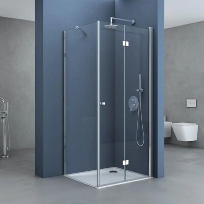 DOPORRO Cabin de douche d'angle Ravenna27 - Verre 90x120x190cm - Publicité DOPORRO Cabin de douche d'angle Ravenna27 - Verre 90x120x190cm - Publicité