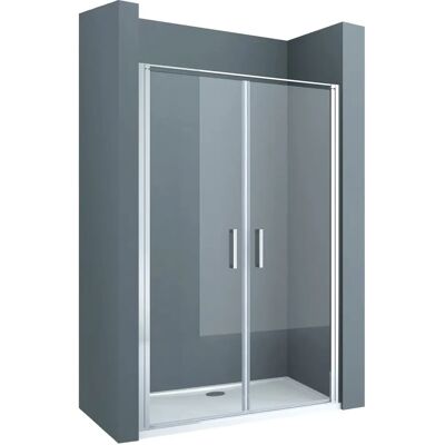 DOPORRO Teramo66K 90x195 cm Chrome 8 mm ESG Box doccia DOPORRO Teramo66K 90x195 cm Chrome 8 mm ESG Box doccia