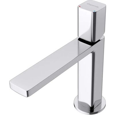 DOPORRO Rubinetto Monocomando Argento - Miscelatore angolare per bagno 19,6cm DOPORRO Rubinetto Monocomando Argento - Miscelatore angolare per bagno 19,6cm