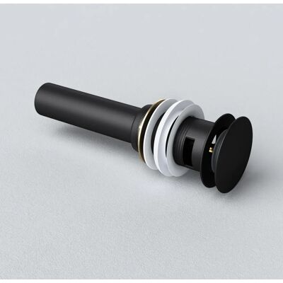 Sogood - Valvola di scarico lavabo ø 62mm Push-up Nero - Accessorio universale bagno Sogood - Valvola di scarico lavabo ø 62mm Push-up Nero - Accessorio universale bagno