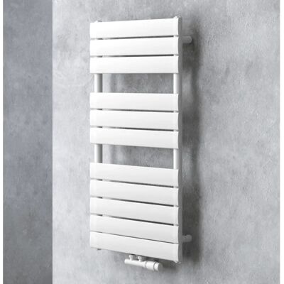 DOPORRO Weißer Stahl 100x50cm Handtuchheizkörper - Badezimmer Radiator DOPORRO Weißer Stahl 100x50cm Handtuchheizkörper - Badezimmer Radiator