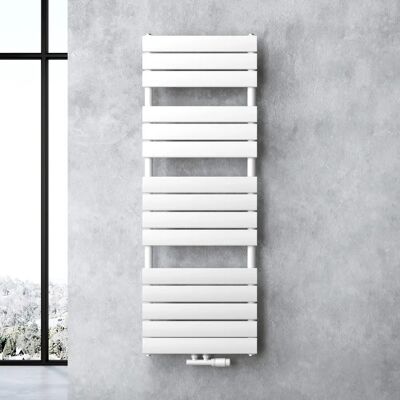 DOPORRO Radiateur sèche-serviettes blanc 140x50cm mural - Chauffage salle de bain - Publicité DOPORRO Radiateur sèche-serviettes blanc 140x50cm mural - Chauffage salle de bain - Publicité