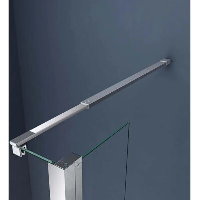 DOPORRO - Box Doccia Walk-In 90x200cm con Vetro Laterale 30cm - Doccia DOPORRO - Box Doccia Walk-In 90x200cm con Vetro Laterale 30cm - Doccia