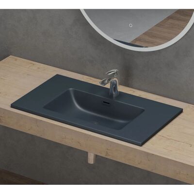 Doporro - Colossum02 - Antracita Mate - 80x48 cm - Lavabo Doporro - Colossum02 - Antracita Mate - 80x48 cm - Lavabo