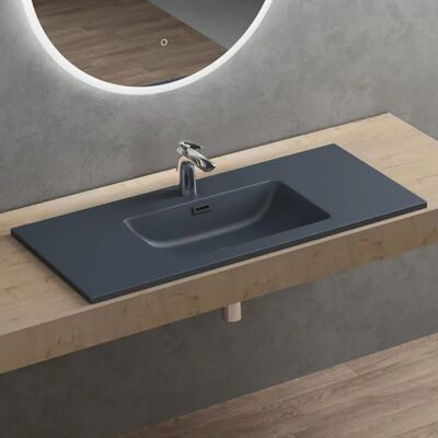 Sogood - Colossum02 - Antracita Mate - 100x48x14 cm - Lavabo Sogood - Colossum02 - Antracita Mate - 100x48x14 cm - Lavabo