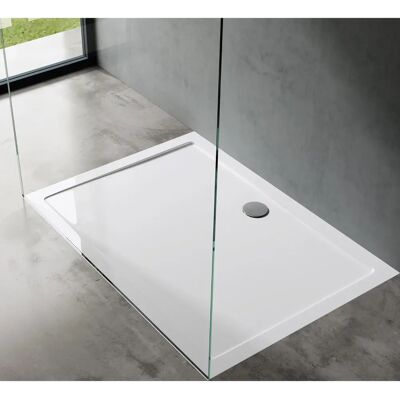 SOGOOD Faro2W 75x120x4cm Bañera de ducha rectangular de acrílico - Instalación nivel SOGOOD Faro2W 75x120x4cm Bañera de ducha rectangular de acrílico - Instalación nivel