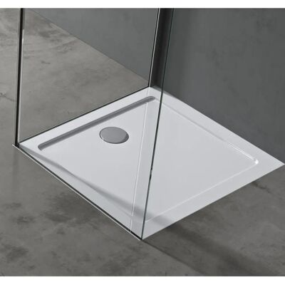 Bandeja de ducha rectangular de acrílico Faro2W - 75x80cm - Nivel/Elevado Bandeja de ducha rectangular de acrílico Faro2W - 75x80cm - Nivel/Elevado