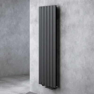 Doporro - 160x46cm - Anthracite - Connexion verticale centrale - Radiateur - Publicité Doporro - 160x46cm - Anthracite - Connexion verticale centrale - Radiateur - Publicité