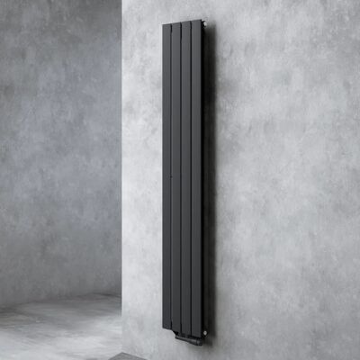 Doporro - 180x31 cm panel radiator - Anthracite - connexion centrale verticale - Radiateur - Publicité Doporro - 180x31 cm panel radiator - Anthracite - connexion centrale verticale - Radiateur - Publicité