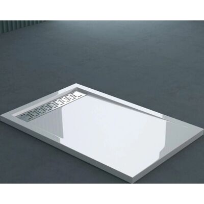 Doporro Bañera de ducha rectangular en acrílico blanco - 80x140cm Doporro Bañera de ducha rectangular en acrílico blanco - 80x140cm