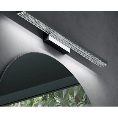 Doporro - Lámpara de Baño LED para Espejo 60cm - Arena Negra Doporro - Lámpara de Baño LED para Espejo 60cm - Arena Negra