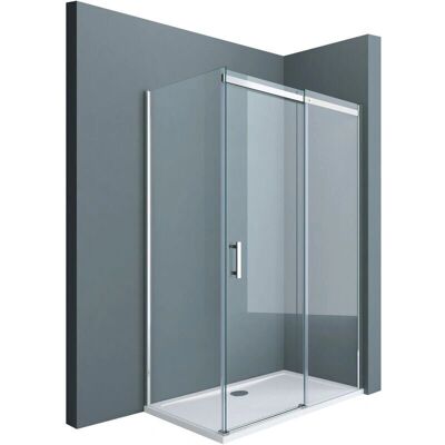 DOPORRO - Box doccia angolare 90x100x195cm con porta scorrevole - Doccia DOPORRO - Box doccia angolare 90x100x195cm con porta scorrevole - Doccia